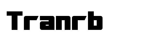 шрифт Tranrb, бесплатный шрифт Tranrb, предварительный просмотр шрифта Tranrb
