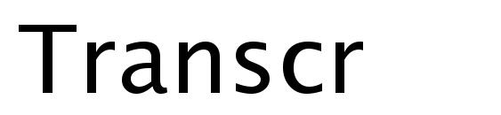 шрифт Transcr, бесплатный шрифт Transcr, предварительный просмотр шрифта Transcr