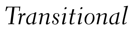 Transitional 521 Cursive BT Font