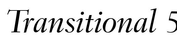 Transitional 551 Medium Italic BT Font