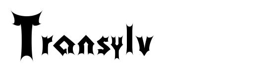 шрифт Transylv, бесплатный шрифт Transylv, предварительный просмотр шрифта Transylv