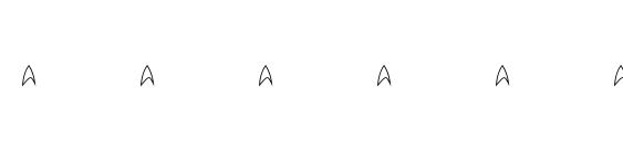 шрифт Trek Signs, бесплатный шрифт Trek Signs, предварительный просмотр шрифта Trek Signs