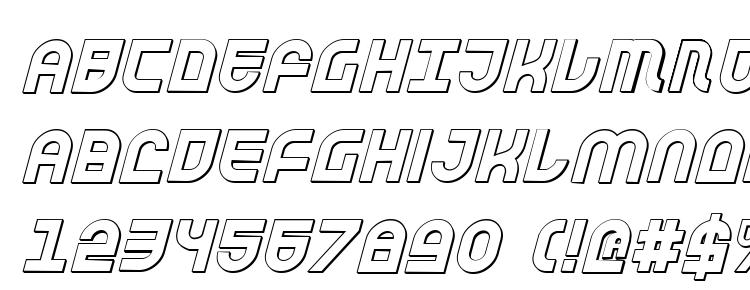 глифы шрифта Trek Trooper 3D Italic, символы шрифта Trek Trooper 3D Italic, символьная карта шрифта Trek Trooper 3D Italic, предварительный просмотр шрифта Trek Trooper 3D Italic, алфавит шрифта Trek Trooper 3D Italic, шрифт Trek Trooper 3D Italic