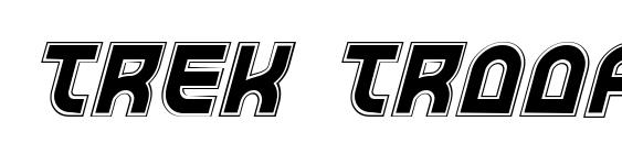 Trek Trooper Academy Italic font, free Trek Trooper Academy Italic font, preview Trek Trooper Academy Italic font