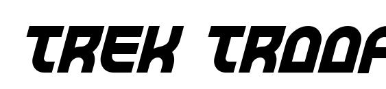 Trek Trooper Bold Italic Font