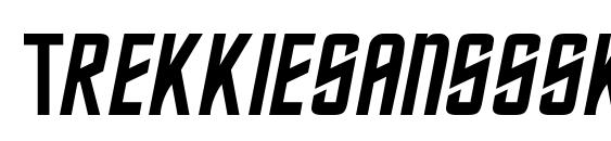 шрифт Trekkiesansssk, бесплатный шрифт Trekkiesansssk, предварительный просмотр шрифта Trekkiesansssk