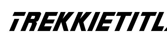 шрифт Trekkietitlasssk, бесплатный шрифт Trekkietitlasssk, предварительный просмотр шрифта Trekkietitlasssk