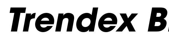 Шрифт Trendex Black SSi Bold Italic