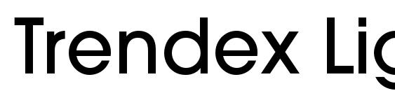 Trendex Light SSi Medium font, free Trendex Light SSi Medium font, preview Trendex Light SSi Medium font