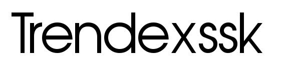 шрифт Trendexssk, бесплатный шрифт Trendexssk, предварительный просмотр шрифта Trendexssk