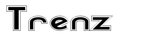 шрифт Trenz, бесплатный шрифт Trenz, предварительный просмотр шрифта Trenz