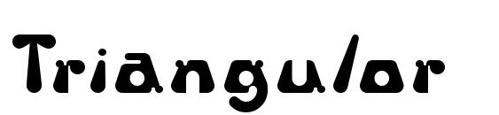 шрифт Triangulor, бесплатный шрифт Triangulor, предварительный просмотр шрифта Triangulor