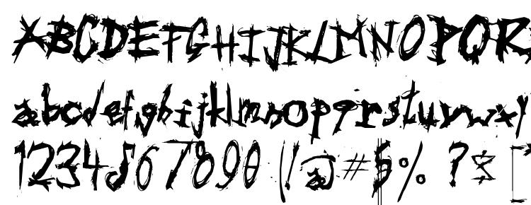 глифы шрифта Triballaka, символы шрифта Triballaka, символьная карта шрифта Triballaka, предварительный просмотр шрифта Triballaka, алфавит шрифта Triballaka, шрифт Triballaka