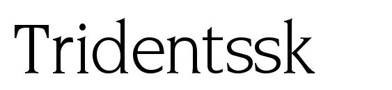 шрифт Tridentssk, бесплатный шрифт Tridentssk, предварительный просмотр шрифта Tridentssk