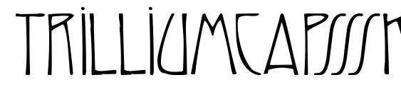 шрифт Trilliumcapsssk, бесплатный шрифт Trilliumcapsssk, предварительный просмотр шрифта Trilliumcapsssk