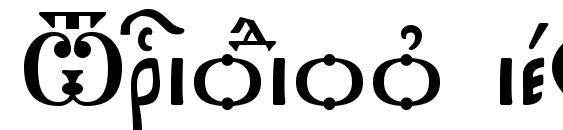 шрифт Triodion ieUcs, бесплатный шрифт Triodion ieUcs, предварительный просмотр шрифта Triodion ieUcs