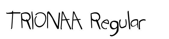 TRIONAA Regular font, free TRIONAA Regular font, preview TRIONAA Regular font