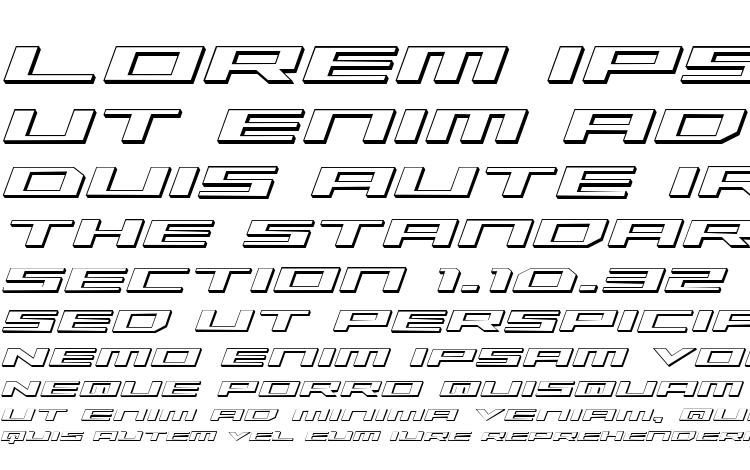 specimens Trireme 3D Italic font, sample Trireme 3D Italic font, an example of writing Trireme 3D Italic font, review Trireme 3D Italic font, preview Trireme 3D Italic font, Trireme 3D Italic font