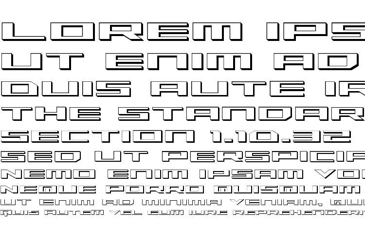specimens Trireme 3D font, sample Trireme 3D font, an example of writing Trireme 3D font, review Trireme 3D font, preview Trireme 3D font, Trireme 3D font