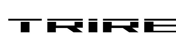 шрифт Trireme Laser, бесплатный шрифт Trireme Laser, предварительный просмотр шрифта Trireme Laser