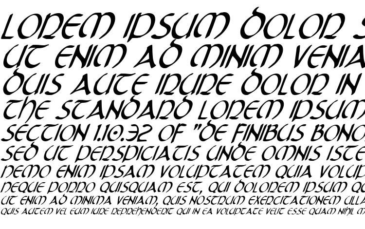 specimens Tristram Condensed Italic font, sample Tristram Condensed Italic font, an example of writing Tristram Condensed Italic font, review Tristram Condensed Italic font, preview Tristram Condensed Italic font, Tristram Condensed Italic font