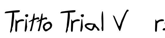 Шрифт Tritto Trial Version