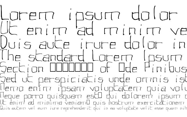 specimens Uggly Monospaced font, sample Uggly Monospaced font, an example of writing Uggly Monospaced font, review Uggly Monospaced font, preview Uggly Monospaced font, Uggly Monospaced font