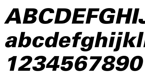 Univers 67 Bold Condensed Oblique