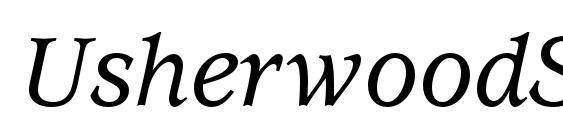 UsherwoodStd MediumItalic Font