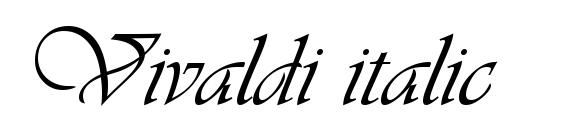 Vivaldi italic font, free Vivaldi italic font, preview Vivaldi italic font