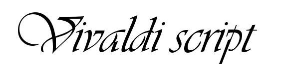 Vivaldi script Font