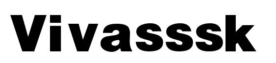 Vivasssk bold font, free Vivasssk bold font, preview Vivasssk bold font