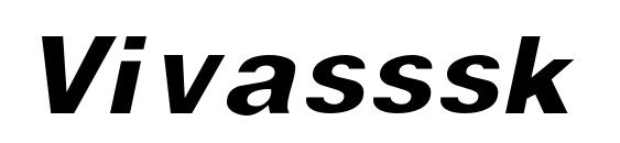 Vivasssk italic font, free Vivasssk italic font, preview Vivasssk italic font