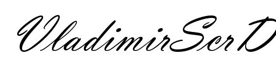VladimirScrD Font, Handwriting Fonts