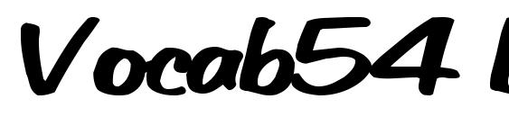шрифт Vocab54 bold, бесплатный шрифт Vocab54 bold, предварительный просмотр шрифта Vocab54 bold