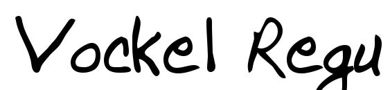 Шрифт Vockel Regular