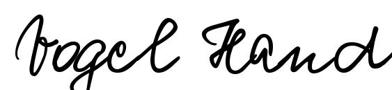 Vogel Handwriting font, free Vogel Handwriting font, preview Vogel Handwriting font