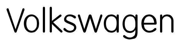 Volkswagen Regular Font