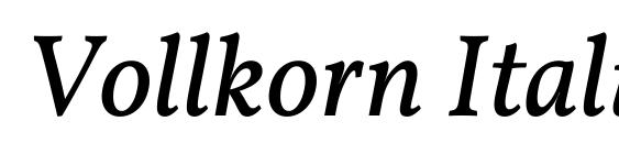 шрифт Vollkorn Italic, бесплатный шрифт Vollkorn Italic, предварительный просмотр шрифта Vollkorn Italic