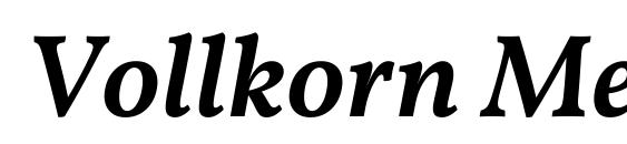 Шрифт Vollkorn Medium Italic