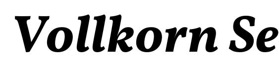 Шрифт Vollkorn Semibold Italic