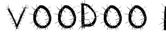 Voodoo Needles font, free Voodoo Needles font, preview Voodoo Needles font