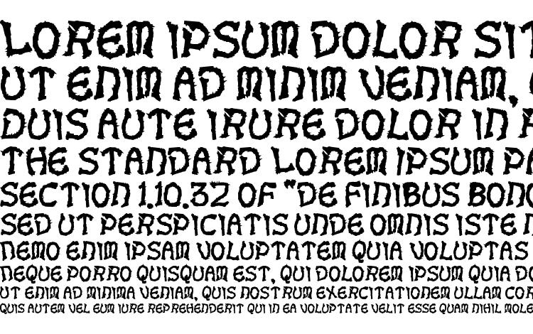 specimens Voodoodollletters font, sample Voodoodollletters font, an example of writing Voodoodollletters font, review Voodoodollletters font, preview Voodoodollletters font, Voodoodollletters font