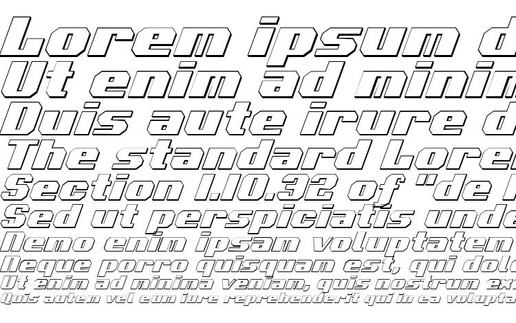 specimens Voortrekker 3D Italic font, sample Voortrekker 3D Italic font, an example of writing Voortrekker 3D Italic font, review Voortrekker 3D Italic font, preview Voortrekker 3D Italic font, Voortrekker 3D Italic font