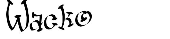 шрифт Wacko, бесплатный шрифт Wacko, предварительный просмотр шрифта Wacko