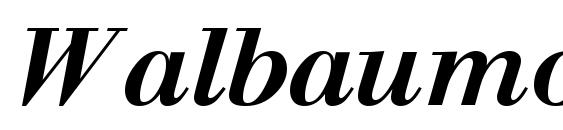 шрифт Walbaumosssk bold italic, бесплатный шрифт Walbaumosssk bold italic, предварительный просмотр шрифта Walbaumosssk bold italic