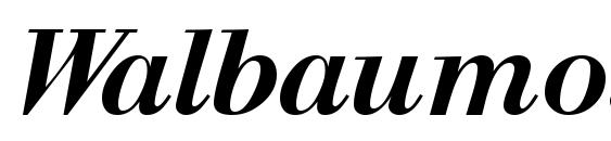 Walbaumosssk bold font, free Walbaumosssk bold font, preview Walbaumosssk bold font