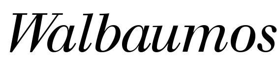 шрифт Walbaumosssk italic, бесплатный шрифт Walbaumosssk italic, предварительный просмотр шрифта Walbaumosssk italic