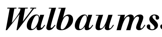 Walbaumssk bolditalic Font