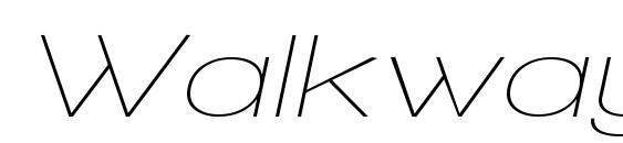 Walkway Oblique Expand Font